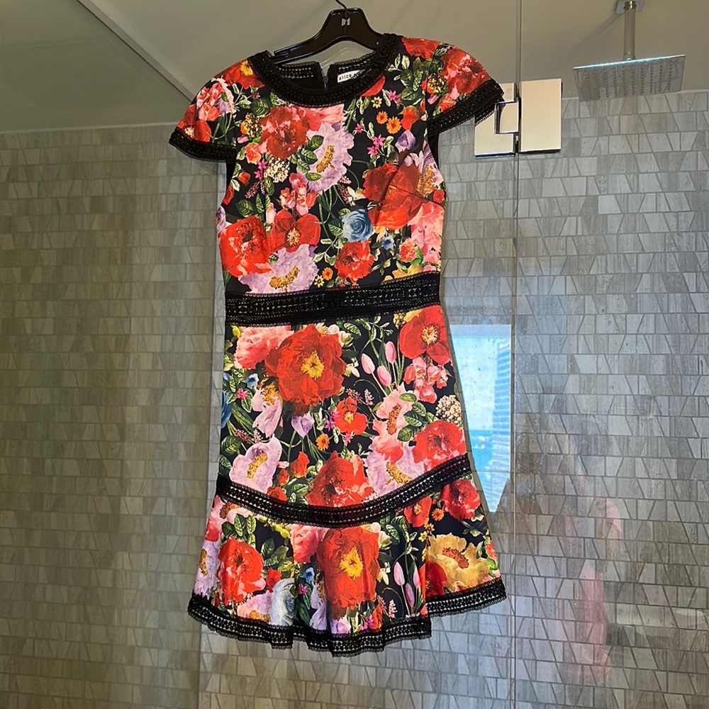 Alice and Olivia floral dress